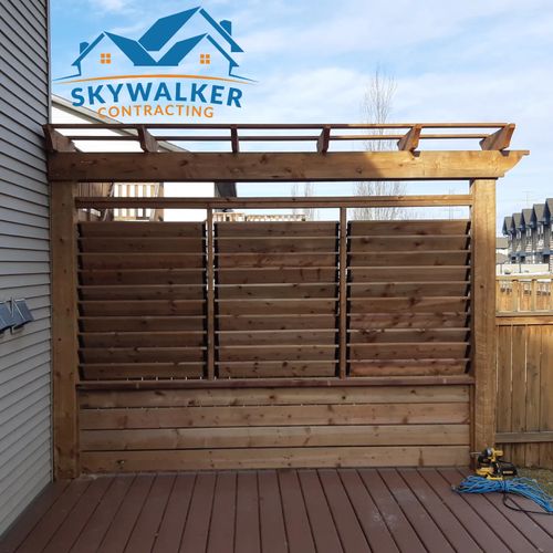 Privacy Screen / Fence for Skywalker Contracting Inc.  in , 