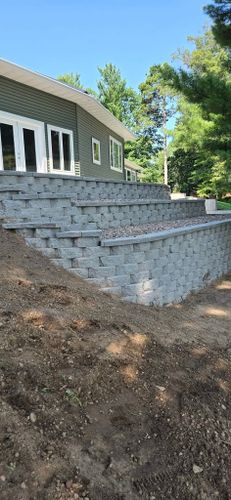Retaining Wall Construction for Chetek Area Landscaping LLC in , WI