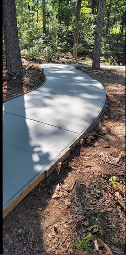 Concrete for D&D Unlimited Landscaping in Hartwell, GA