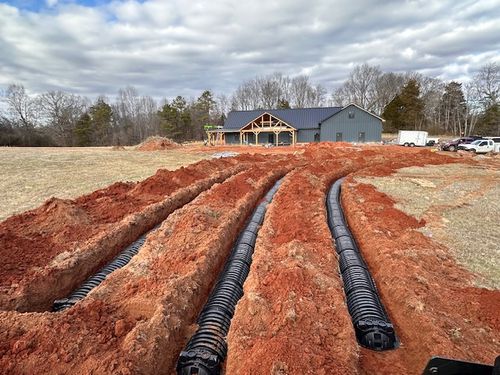 Septic Installation for Barnes Backhoe & Grading in Taylorsville, NC