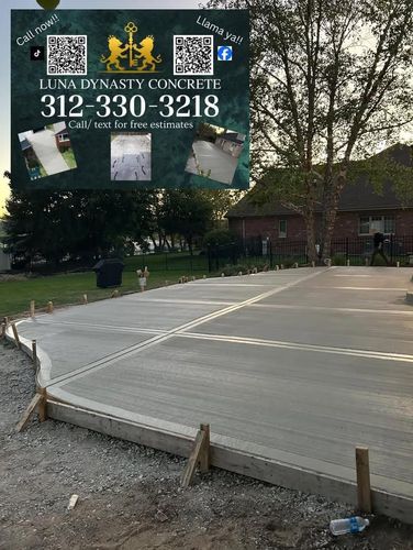 Patio Design & Installation for Luna Dynasty Concrete in Chicago, IL