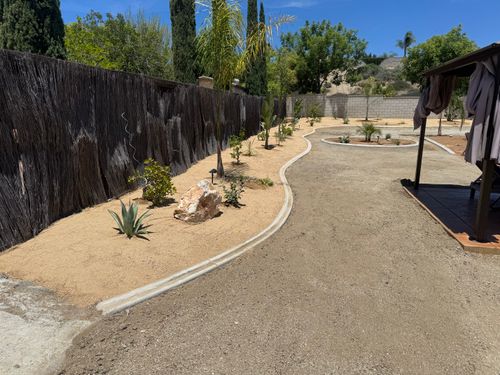 Concrete Edging for Aidan Jade Landscaping in Riverside County, CA