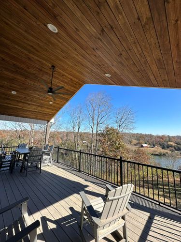 Custom Decks and Covered Porches for G.S. Home Solutions in Bedford County, VA