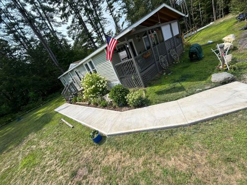 Sidewalk Installation for Graham & Schriner Construction in Hinsdale, NH