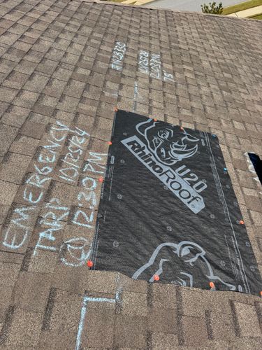 Emergency Tarping for FNS Exterior Consulting LLC in Cumming, GA