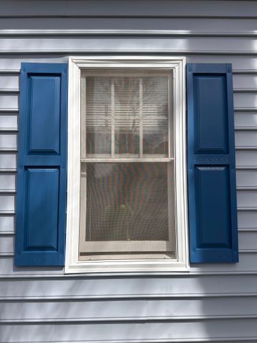 Shutter Painting for LeafTide Solutions in Richmond, VA