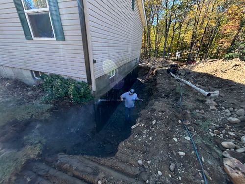 New Concrete Foundation Construction for Graham & Schriner Construction in Hinsdale, NH