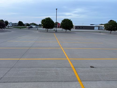 Line Striping for Midwest Line Striping LLC in Spirit Lake, IA