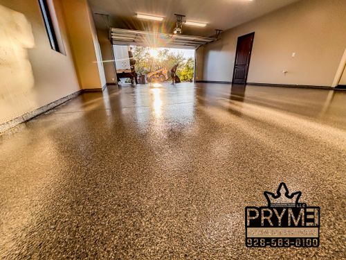 Garage Floor Flake Systems for PRYME EPOXY in Mayer, AZ