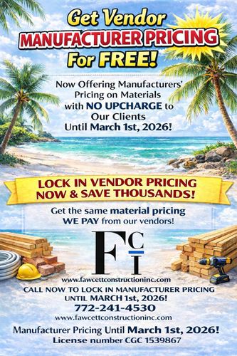 Exterior Projects for Fawcett Construction Inc. in Port Saint Lucie, FL