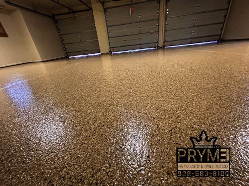 Epoxy Garage Coatings for PRYME EPOXY LLC in Mayer, AZ