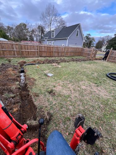 French Drains for Mr Greens Landscaping in Chesterfield, VA