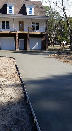Sidewalk Installation for Concrete Cowboyz in Greenville, NC