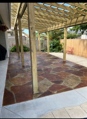 Custom Pergolas for Keen Decorative Concrete in Corpus Christi, TX