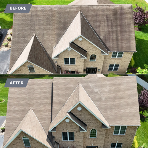 Roof Soft Wash for LeafTide Solutions in Richmond, VA