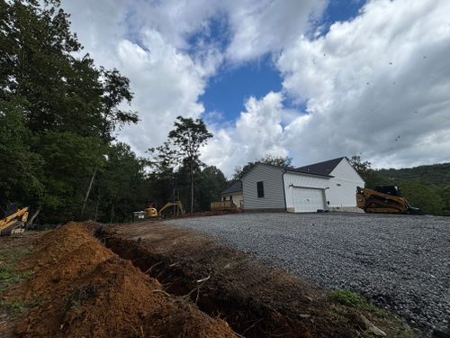 Grading for Schrock’s Land Management in Northern Virginia, Shenandoah Valley, VA