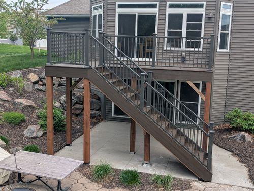 Composite Decking for RBM Construction Inc. in Eau Claire, WI