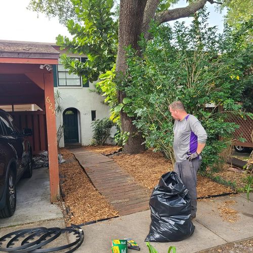 Fall and Spring Clean Up for Curb Appeal Lawn Care LLC. in Gulfport, FL