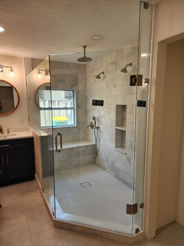 Installation Frameless Glass Enclosure for Shower for Southern Image in Rockledge, Florida