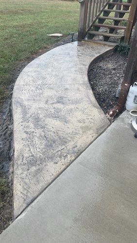 Sidewalk Installation for Immaculate Concrete and Construction in Troy, IL