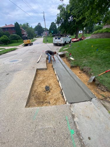 Driveway Install for TDC Excavating in Dubuque, IA