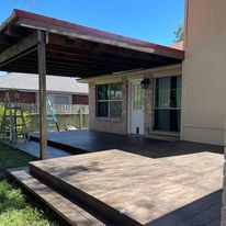 Deck stain and seal for Ansley Staining and Exterior Works in New Braunfels, TX