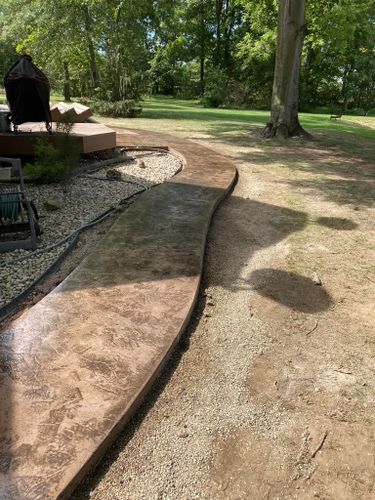 Concrete Stamping for Cory Boes Construction and Masonry, LLC in Upper Sandusky, OH