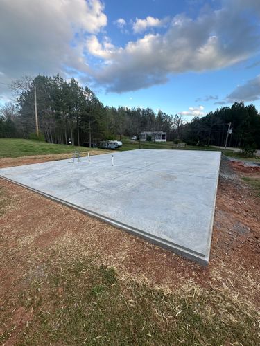 Concrete Slab Construction for J & Son Construction LLC in Forest City, NC