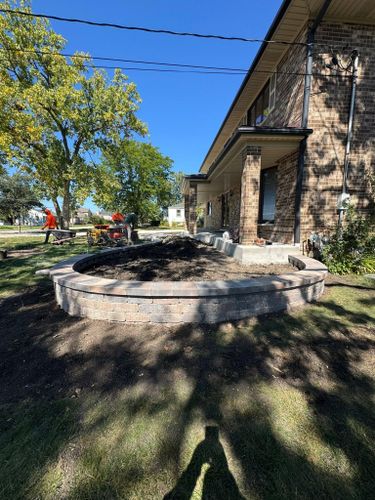 Landscape Installation for Alvarez Pavingstone INC. in Lyons, IL