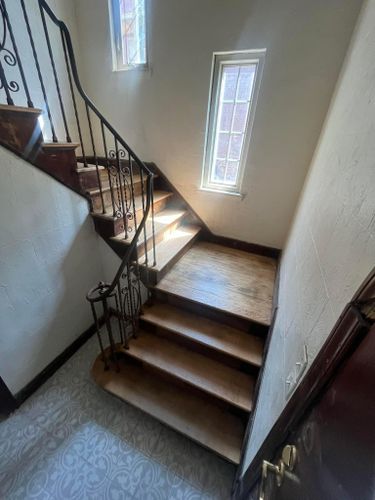 Stair Tread Refinish for Xcellent Flooring in Inkster, MI