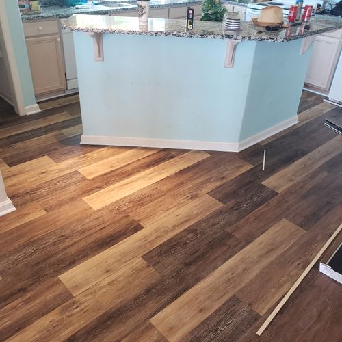 Professional Luxury Vinyl Plank (LVP) (LVT) Installation for One Cut Flooring in Baltimore, MD