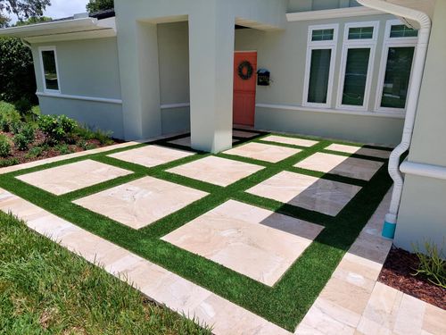 Patio Design & Construction for Team Tolson Landscape in Tampa Bay, FL