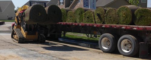 Sod Installation for VQ Land & Stone in St. Louis, MO