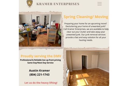 Junk Removal for Kramer Enterprises in NW Suite 1, Washington
