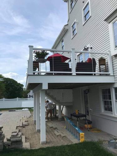 Deck & Patio Installation for William McKay Construction Management in North Andover, MA