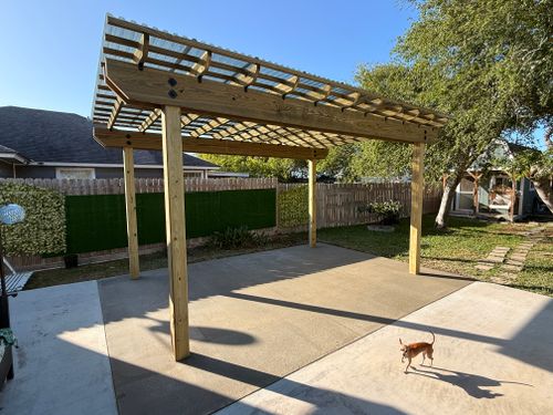 Custom Pergolas for Keen Decorative Concrete in Corpus Christi, TX
