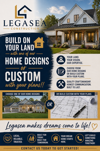 Custom Home Building for LegaSea Construction in Kilmarnock, VA
