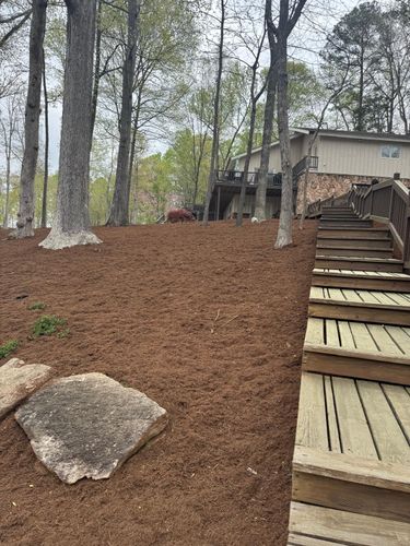 Mulch Installation for Rosales Landscaping LLC in Lake Gaston, North Carolina