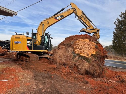 Site Grading for Barnes Backhoe & Grading in Taylorsville, NC