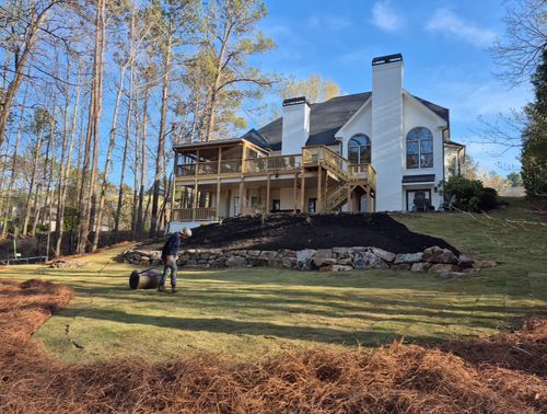 BOULDER WALLS for UNION HILL LANDSCAPING in Canton, GA