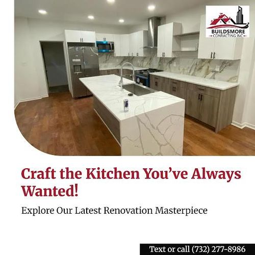 Kitchen Renovation for Buildsmore Contracting Inc in East Windsor Township, NJ