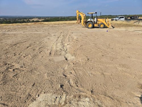 Site Preparation for Evant Backhoe & Construction in Evant, TX