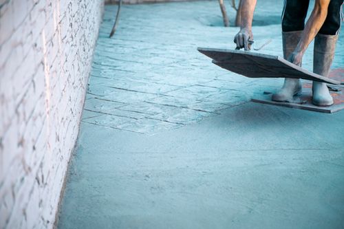 Stamped Concrete Installation for LABS Concrete in West Liberty, IA
