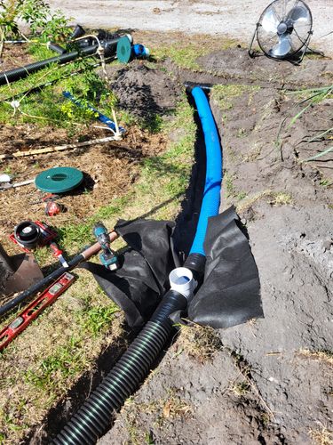 Downspout Drains for Sam's French Drains and Landscape in Orlando, Florida