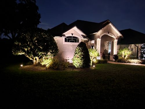 Landscape Lighting for Sam's French Drains and Landscape in Orlando, Florida