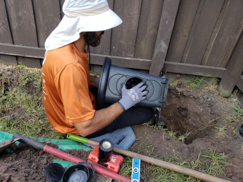 Downspout Drains for Sam's French Drains and Landscape in Orlando, Florida