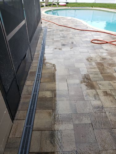 Channel Drains for Sam's French Drains and Landscape in Orlando, Florida