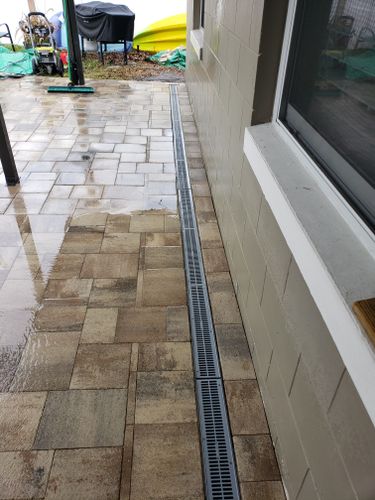 Channel Drains for Sam's French Drains and Landscape in Orlando, Florida