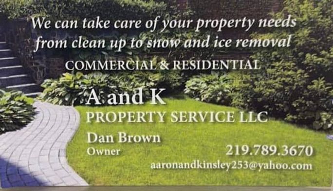 Snow & Ice Removal for A and K Property Service LLC in Hobart, IN