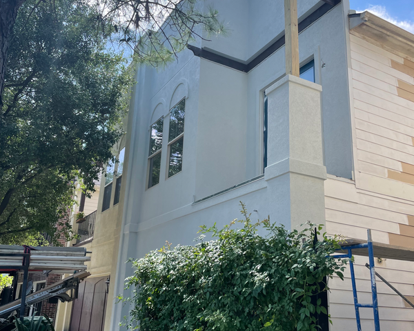 Front Elevation Re-Build for TCC Stucco Repair in Houston, TX